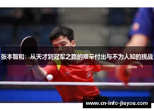 张本智和：从天才到冠军之路的艰辛付出与不为人知的挑战